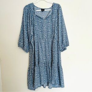 WALLPAPHER Blue Floral Dress - Lightweight - Size M